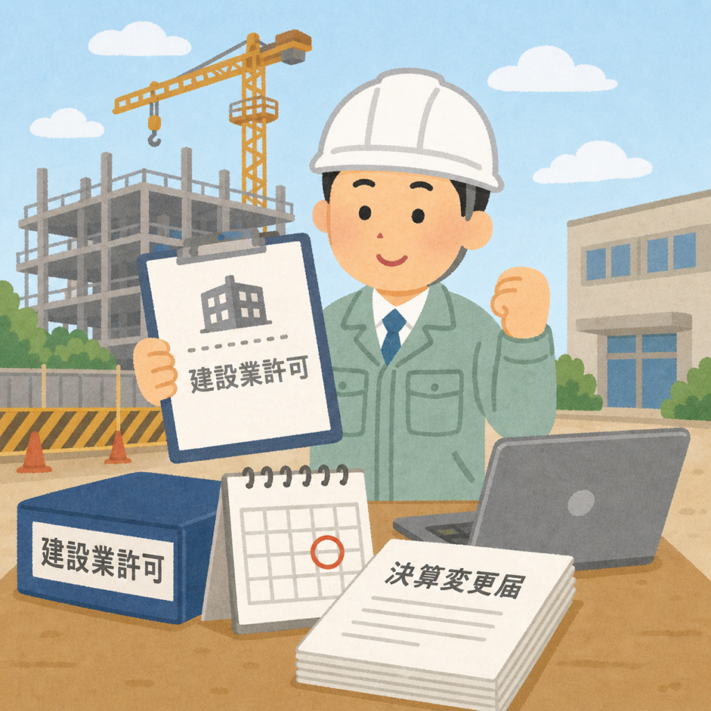 茨城県の建設業許可更新と決算変更届の注意点